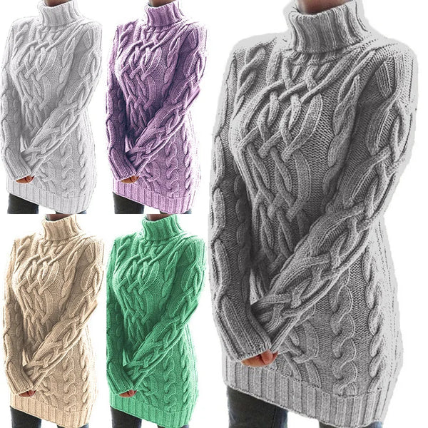 Warm Turtleneck Thickened Twist Sweaters